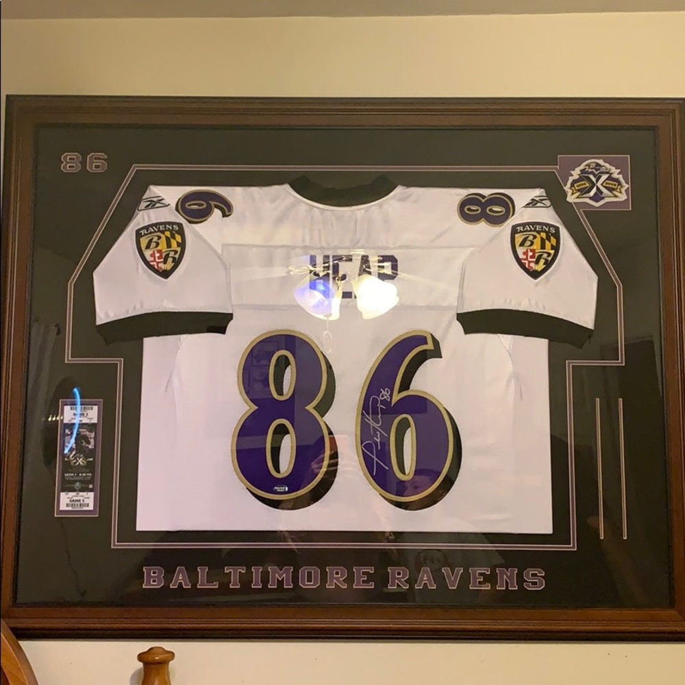 Baltimore Ravens signed Todd Heap Jersey
